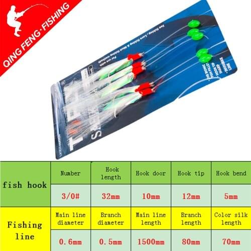 2Set High Quality Carbon Steel Mackerel Feathers Bass Cod Lure Sea Fishing Luminous Fishing Hook Treble Bait Fishing Wire