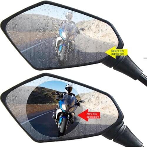 2Pcs Electric Car Motorcycle Rear Mirror Films Rainproof Waterproof Anti-Fog Stickers Car Rearview Mirror Protective Film