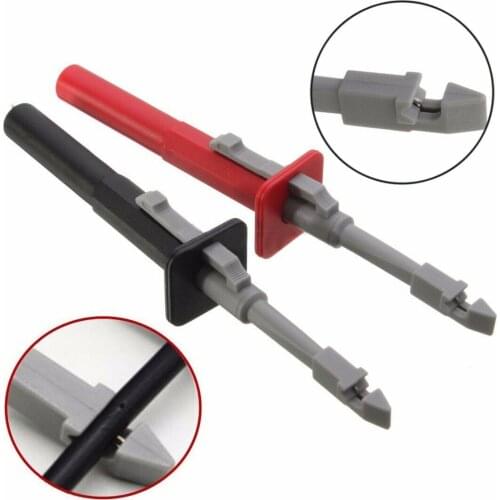 2pcs Safety Circuit Test Clip Nickel Plated Insulation Piercing Probes Clamp 135x22mm For Car Detection Tools