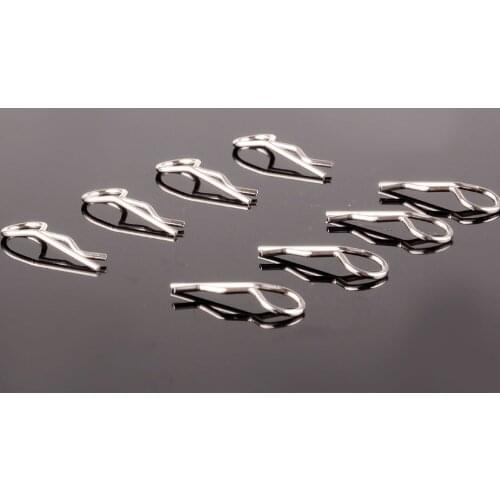 8pcs Metal Body Clips 31065 For RC Model Car 1/10 Himoto Big Foot Monster Truck E10MTL E10MT E10BP