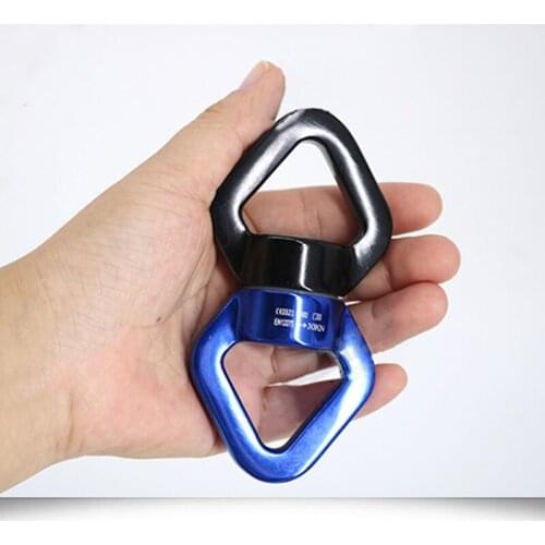 Aviation Aluminum Rotating Buckle Connector Hanging Aerial Rotating Yoga Universal Ring Hanging Tactical Climbing Rope