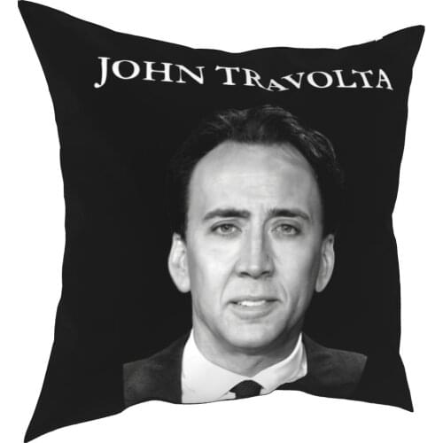 Men Nicolas Cage Face Off Pillowcase Cushion Cover Gift Funny Meme Throw Pillow Case Cover Chair Wholesale 40X40cm
