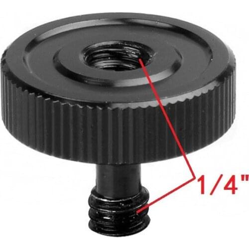 Black 1/4 Male to 1/4 Female Screw Adapter For Camera Tripod L Type Bracket Stand Holder Hot Sale Best Promotion