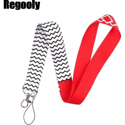 Twin Peaks Lanyard Keys Phone Holder Funny Neck Strap With Keyring ID Card DIY Animal webbings ribbons Hang Rope accessories