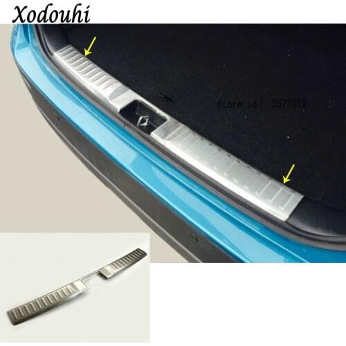 For Suzuki Vitara 2016 2017 2018 2019 Car Stainless Steel Inner Built Rear Bumper Trim Plate Lamp Frame Threshold Pedal Parts