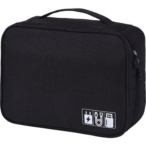 1 PCS Travel Digital Storage Bag Laptop Power Adapter Storage Box USB Gadget Organizing Multi-function Cable Headphone Cable Box