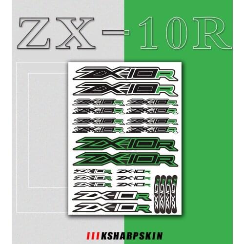 Motorcycle body Stickers Reflective Waterproof fuel tank tail box logo decals Kit set For KAWASA ZX-10R ZX 10R ZX10R