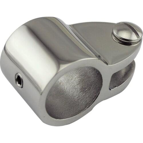 New 22/25mm 7/8" 1" 316 Stainless Steel Fitting Boat Bimini Top Hinged With Screw Jaw Slide Easy Install Marine Hardware