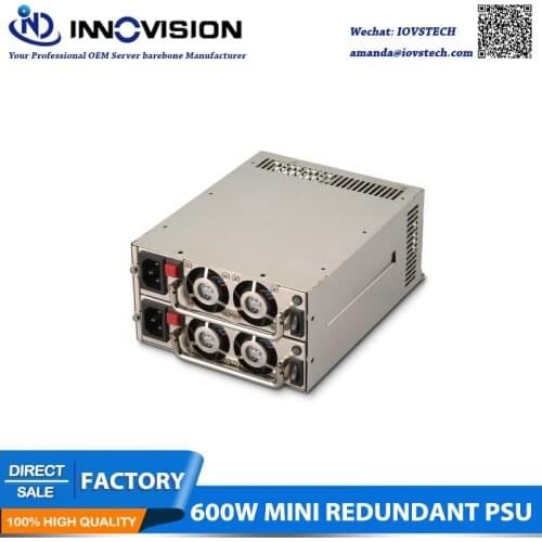 Original brand new 600W FSP600-60MRA(S) mini 1 + 1 redundant power supply for server industrial computers Three-year warranty