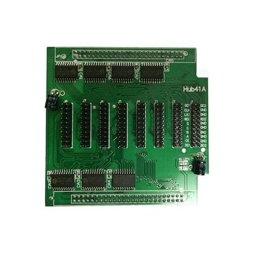 Hub41A Data transfer board, P3 P4 P5 P6 P7.62 P8 P10 Full color LED display screen controller,Receiving card HUB41 board