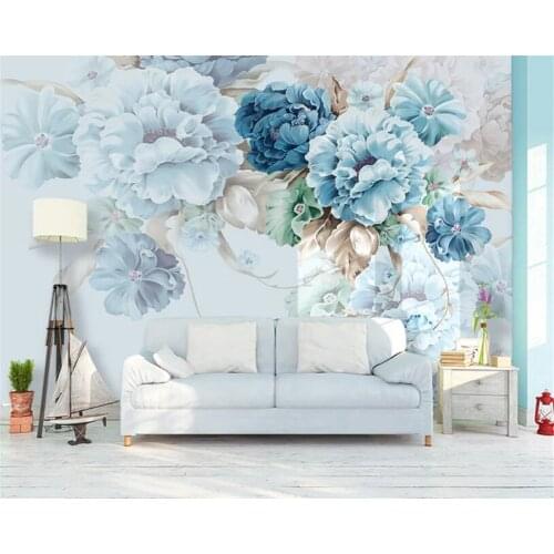 Beibehang Custom photo wallpaper hand-painted peony flower wall covering mural for living room bedroom background 3d wallpaper