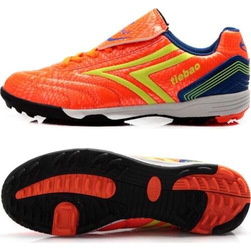 TIEBAO Professional Men Women Football Boots Brethable Outdoor Soccer Shoes Rubber Sole Shoes Parent-Kid Shoes Exercise
