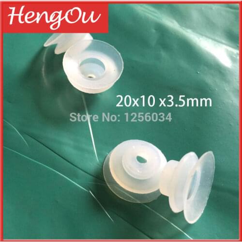 100 pieces 20x10x3.5mm Rubber Sucker for Duplo DC 6000S-10000S, Duplo parts n : 96F-10051