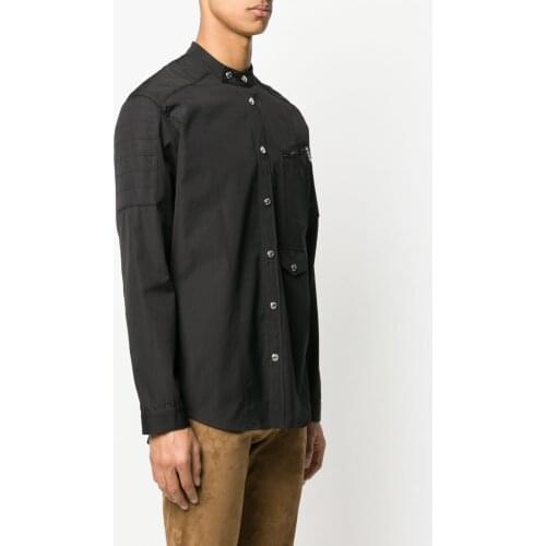 S-6XL 2021 New Men Womens clothing Hair Stylist Show stand collar Long Sleeve Shirt Plus size costumes