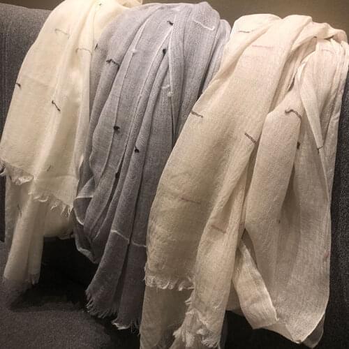 100 Pure Cashmere Scarf Cut Flowers Thin Autumn And Winter Solid Color Cashmere Scarf Shawl Warm And Comfortable