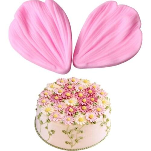 Petal Shape Silicone Fondant Mold Daisy Flower Petal Chocolate Mould Cake Decorating Tools DIY Wedding Party Cake Baking Mold
