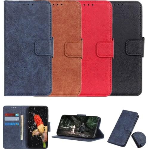 Solid Color Leather Case for Motorola Moto G50 Edge S G30 E7 G G9 Power One Fusion G8 Plus Etui Flip Wallet Full Protection Capa