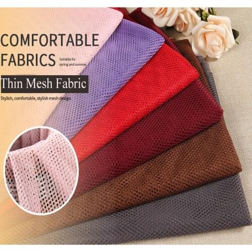 Thin Soft Diamond Sportswear Lining Air Mesh Fabric for Sewing Clothes Sportswear Lining Mes Laundry Net Bag by the Meter