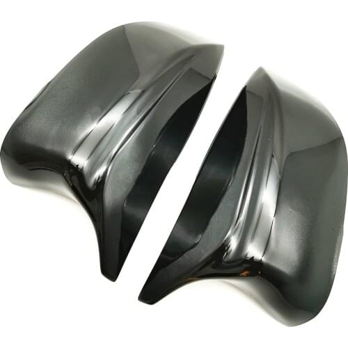 2Pcs For Infiniti Q50 Q50S Q70 Q60 QX30 Rearview Mirror Covers Trim Glossy Black