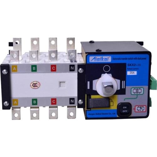 20A three phase genset ATS. automatic transfer switch 4P(ATS 20A)