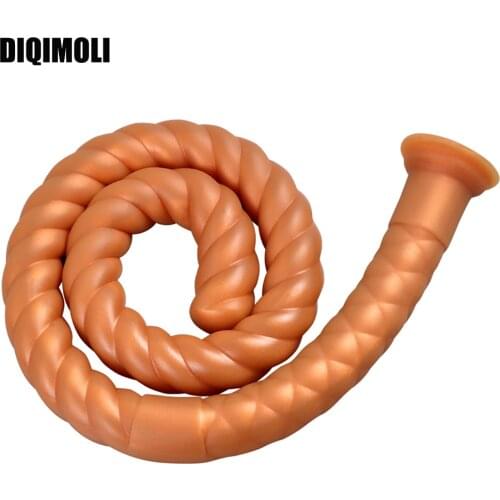 31.49 Inch Extra Long Liquid Silicone Anal Plug Dildos Stimulate Anus and Vagina Soft Anal Dilator Sex Toys for Women and Men