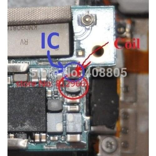 5sets/lot backlight light ic and coil part for iPod touch 4 4G 4th on motherboard Free ship