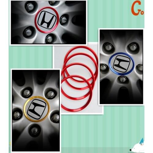 Car Styling Hub Decorative Sticker For Honda Civic 9 CR-V 4 3 Element 2 HR-V 2 Jazz 3 MDX Pilot 2 WR-V for Accord Accessories