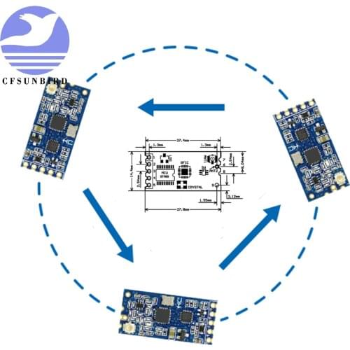 CFsunbird 10pcs 433Mhz HC-12 SI4463 Wireless Serial Port Module 1000m Replace Bluetooth NEW