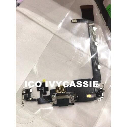 For iPhone 11Pro Max Charging Charger Port USB Dock Connector Flex Cable with Headphone Audio Jack Microphone Mic Flex Ribbon