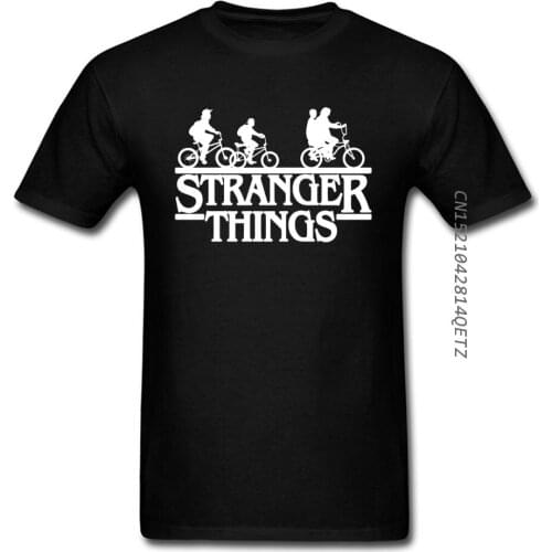 Stranger Things 100% Cotton O Neck T Shirt Men Harajuku Funny Movie Shirt Upside Down Eleven Tshirt Fashion Male T-Shirt