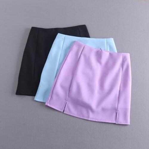 HANQIU Slit Pencil Skirts