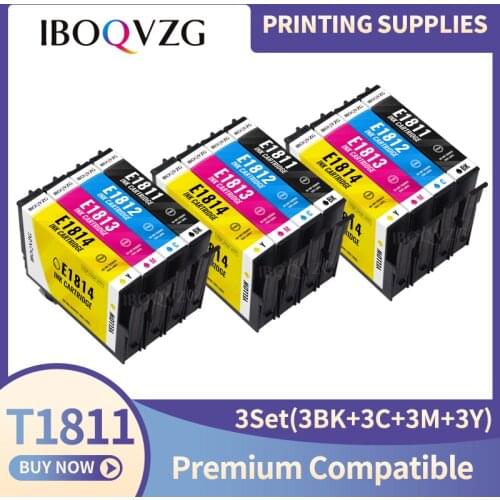 IBOQVZG T1811-T1814 compatible ink cartridge for EPSON XP-212 XP-215 XP-312 XP-315 XP-412 XP-415 XP-225 XP-322 XP-325 printers
