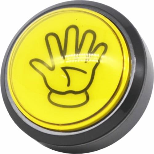 Arcade Button LED Light Lamp 60MM Big Round Palm Arcade Video Game Player Push Button Switch