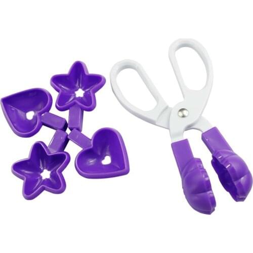 Cooking tool heart-shaped Mold Cookie Cutter Clip flower shaped star shaped Gigt Chocolate Baking Lolly Pop Lollipop Mould