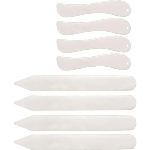LMDZ 8 PCS Bone Folder Tool Paper Creaser Set for DIY Handmade Leather Burnishing Bookbinding Books Cards and Paper Crafts