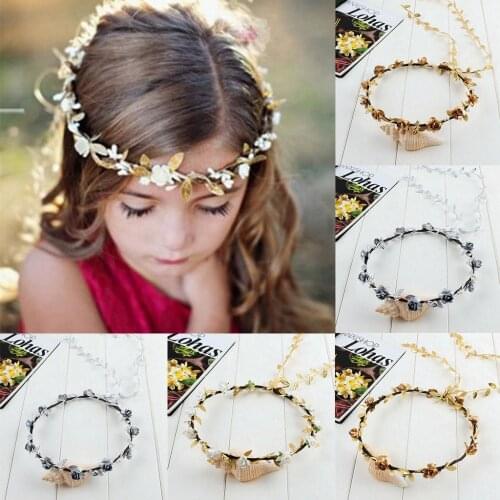 Lovoski Girl Flower Garland Head Wreath Crown Halo Headpiece Photograph Tool