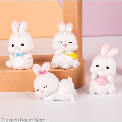 Miniature Cute Resin Unicorn Figurines Fairy Garden Ornaments DIY Craft Home Decoration Cartoon Gifts Desk Car Cake Decor Crafts