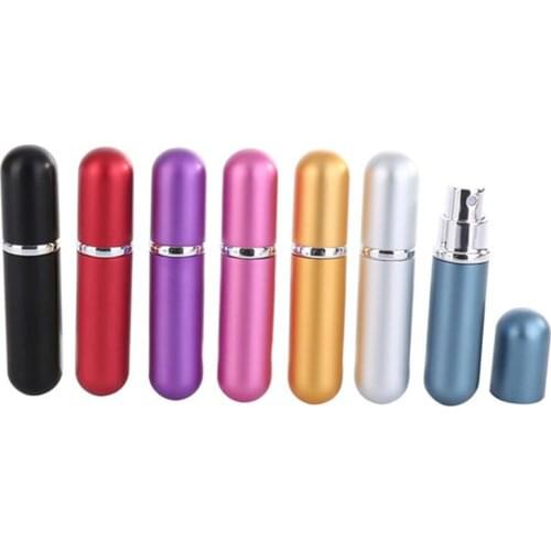 Refillable Empty Glass Perfume Bottle Portable Travel Atomiser Storage Container Portable Storage Tool Mini Round