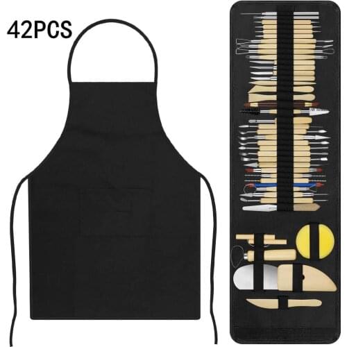 Pottery Clay Sculpting Tools modeling Double Sided Sturdy kit Polymer Carving Chipping Sculpting Tool Set for Beginner