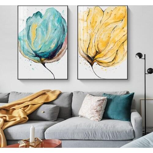 Wall Decor Pictures for Living Room Modern Abstract Canvas Wall Art Nordic Home Decor Posters and Prints Frameless