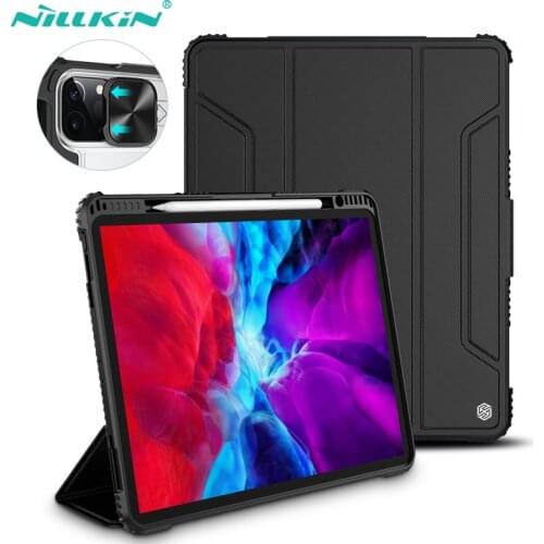NILLKIN For iPad Air 4 Case Magnetic Smart Case For iPad Pro 11 2020 Camera Protection Cover With Pencil Holder Auto Sleep Wake