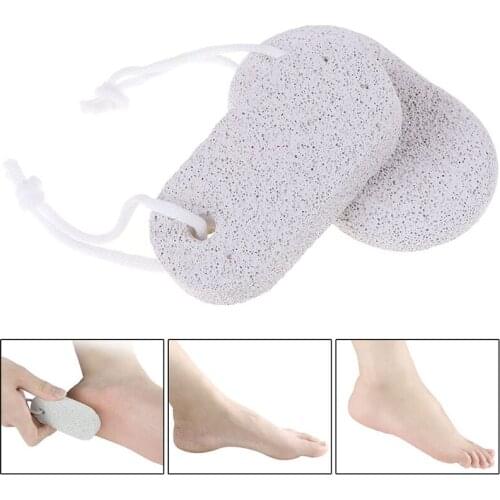 1PC Natural Pumice Stone Foot File Scruber Hard Skin Remover Pedicure Brush Bathroom Products Healthy Foot Care Tool Dropship