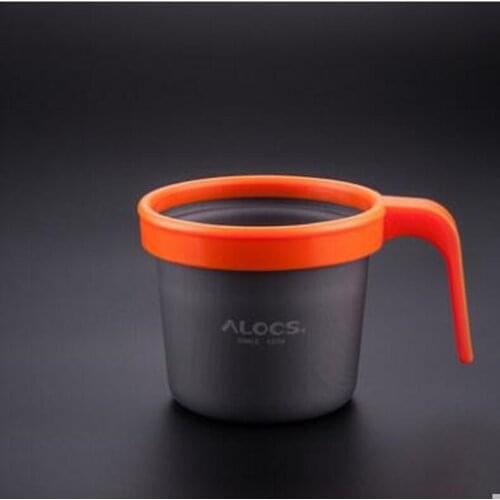 ALOCS Outdoor travel cup of portable water cup camping lightweight aluminum cup drink tea cups
