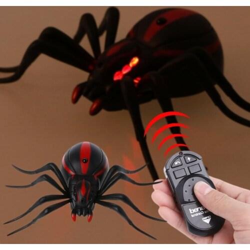 Spoof Remote Control Realistic Fake Spider RC Prank Insect Scary Trick Toy