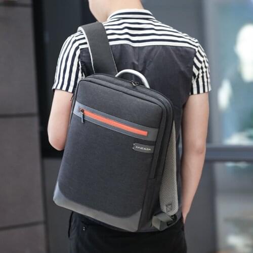 Backpack Mens Backpack Business Casual Simple Schoolbag Computer Bag Fashion Fashion Trendy Brand All-Matching