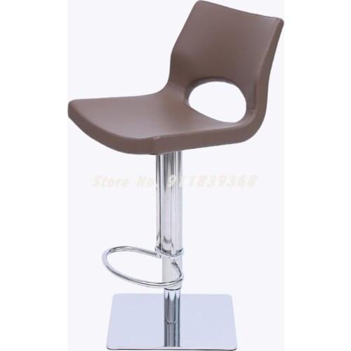Modern Simple Lift Bar Chair Bar Stool Household Revolving Bar Chair Restaurant Back Chair Light Luxury High Stool