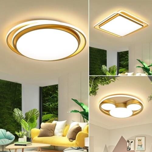 Modern led ceiling lamp bedroom living room study dining room lamp square round ceiling lamp warm and romantic lamps