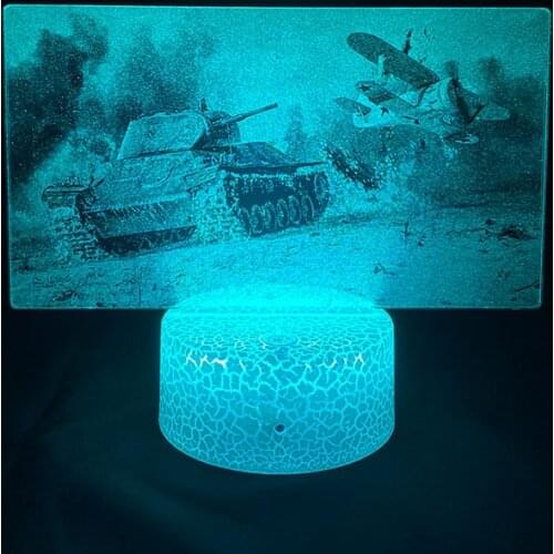 War Thunder 3D LED Picture Lamp Bluetooth Speaker A Favorite Gift for Fans of Contemporary Gamers APP Control