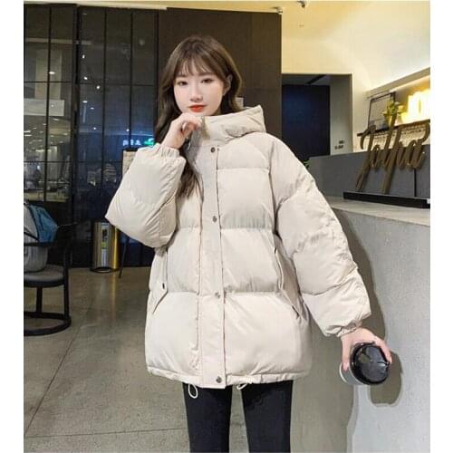 New 2020 Autumn Winter Women Jackets Quilted Puffer Parkas High-Quality Hooded Warm Solid Oversize Short Coat CL520