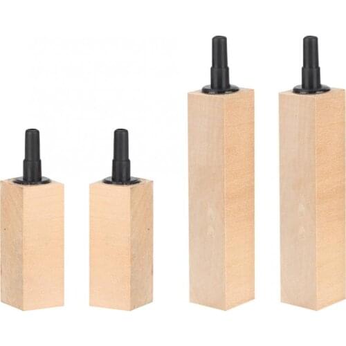 2Pcs/Set Natural Wooden Aquarium Air Bubble Stone Diffuser Practical Fish Tank Increasing Oxygen Pump Air Diffuser